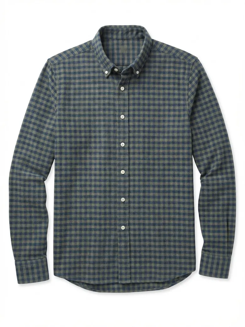 Easy-iron plain white poplin shirt