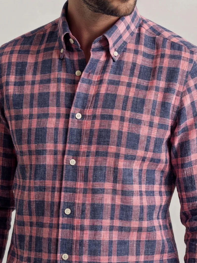 Easy-iron plain white poplin shirt