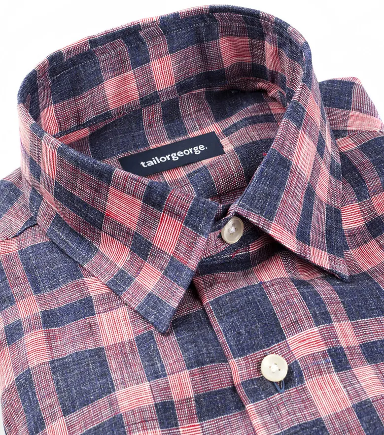Easy-iron plain white poplin shirt