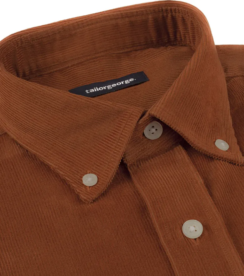 Easy-iron plain white poplin shirt