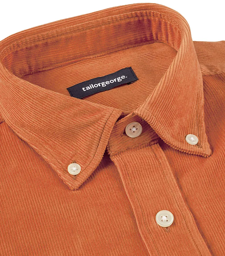 Easy-iron plain white poplin shirt