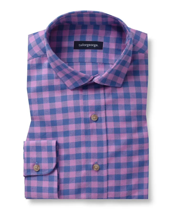 Easy-iron plain white poplin shirt