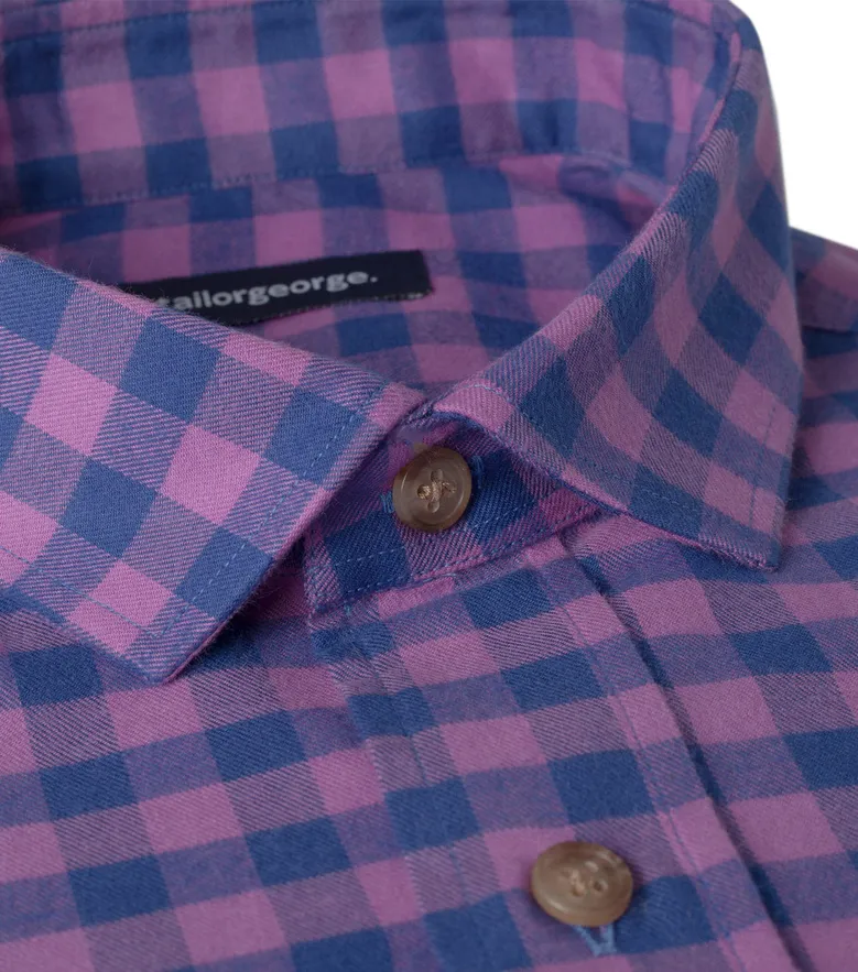 Easy-iron plain white poplin shirt