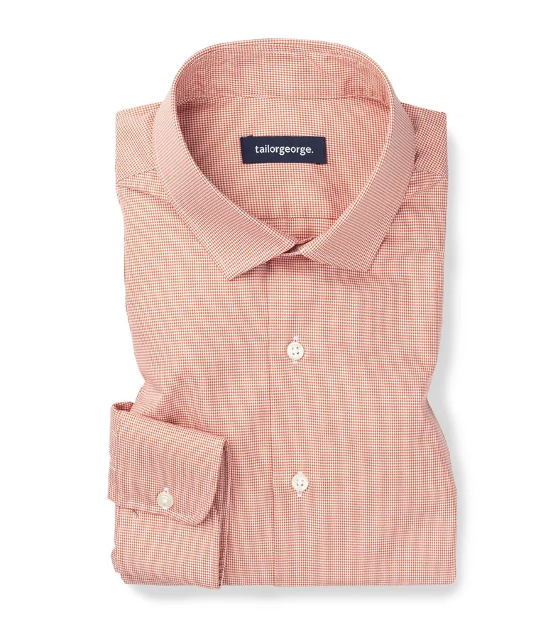Easy-iron plain white poplin shirt