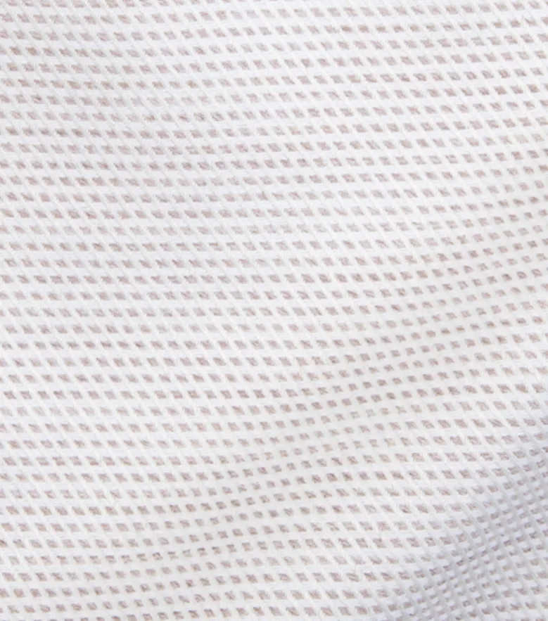 Easy-iron plain white poplin shirt