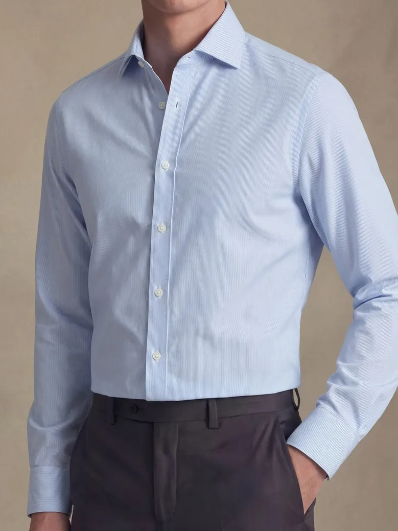 Easy-iron poplin shirt