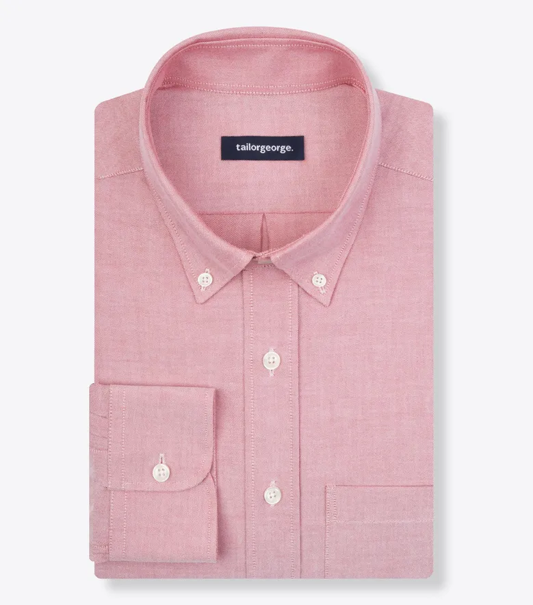 Easy-iron plain white poplin shirt
