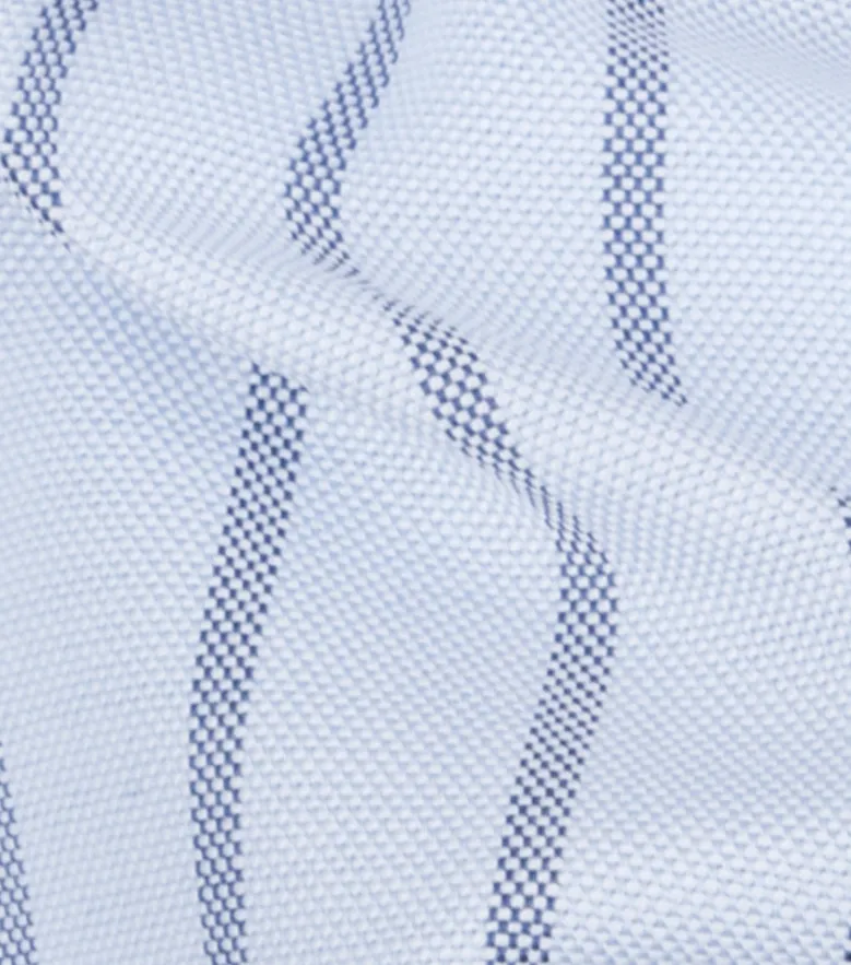 Easy-iron plain white poplin shirt