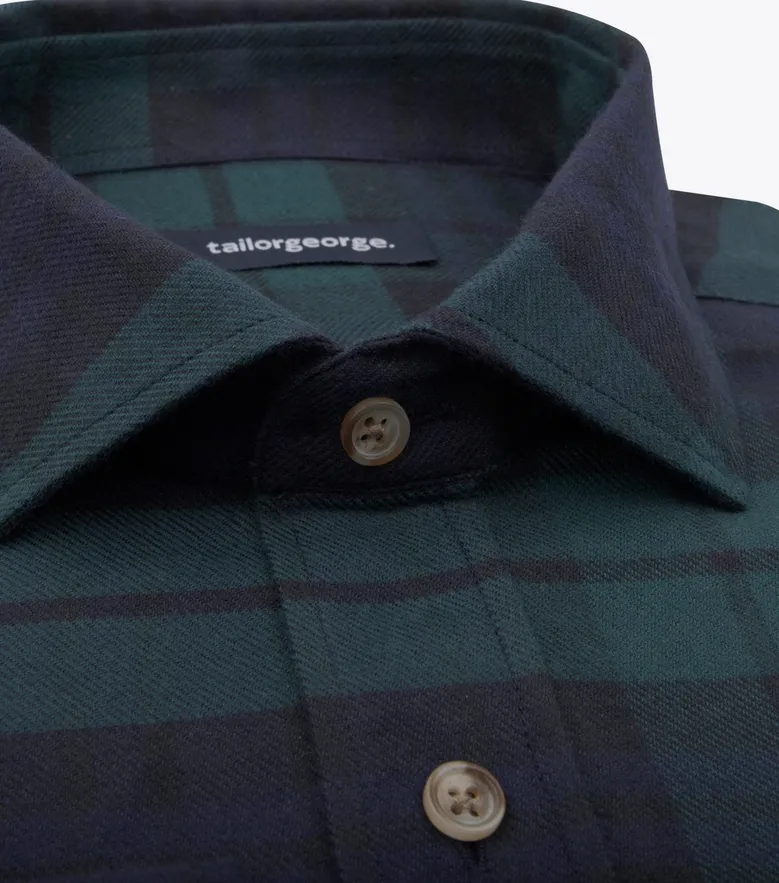Easy-iron plain white poplin shirt