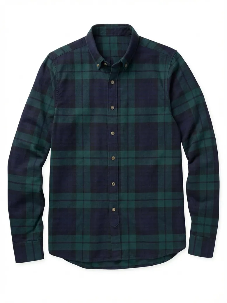 Easy-iron plain white poplin shirt