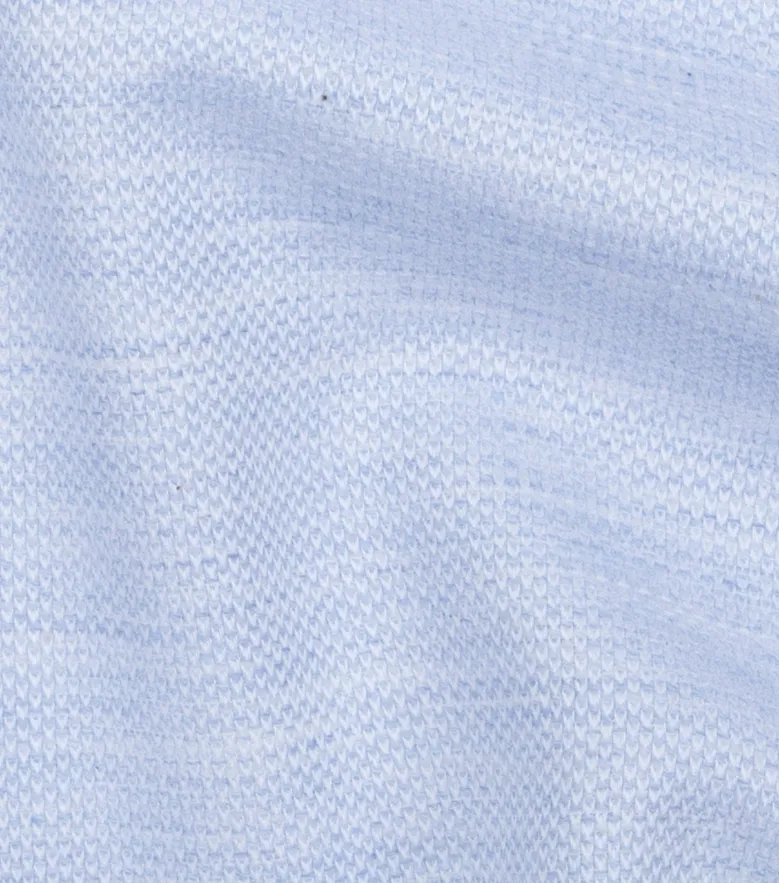 Easy-iron plain white poplin shirt
