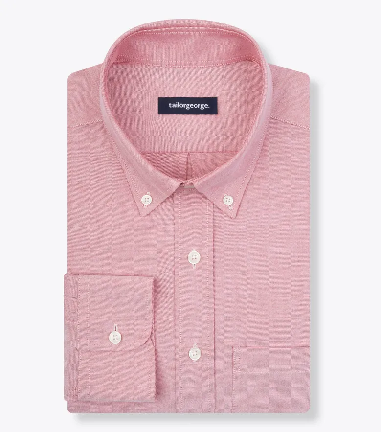 Easy-iron plain white poplin shirt