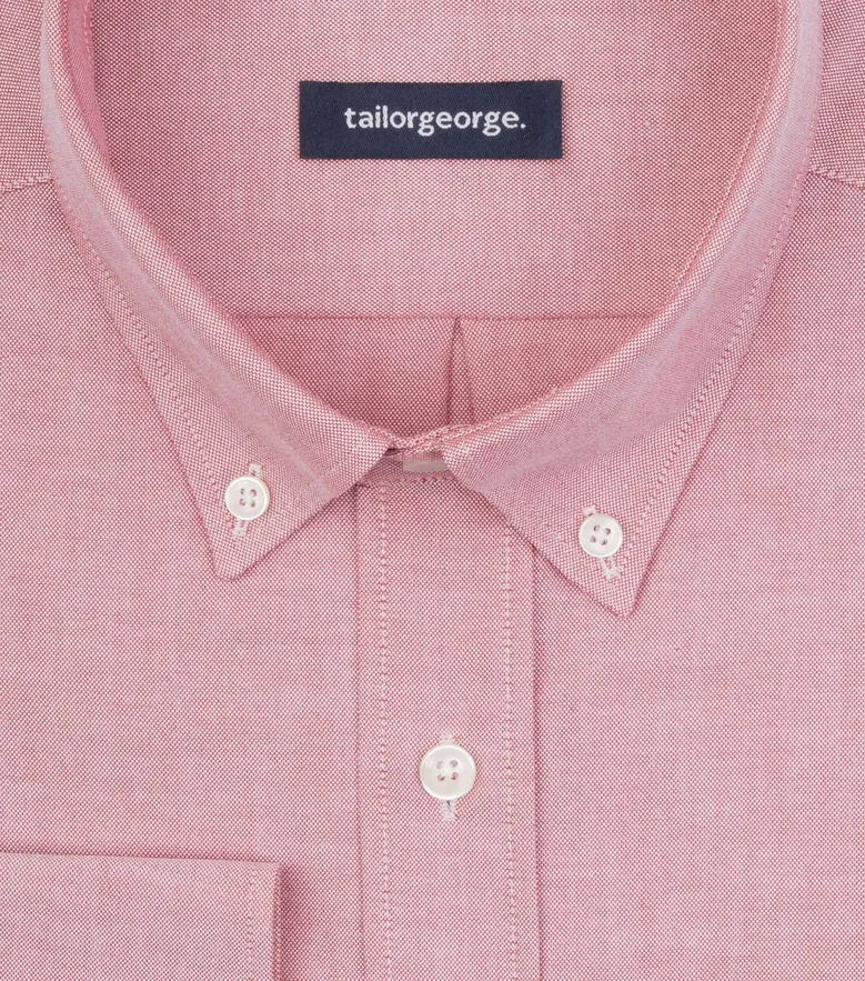 Easy-iron plain white poplin shirt