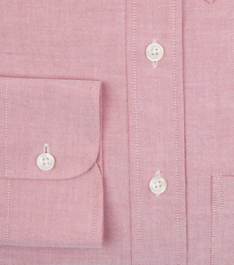 Easy-iron plain white poplin shirt
