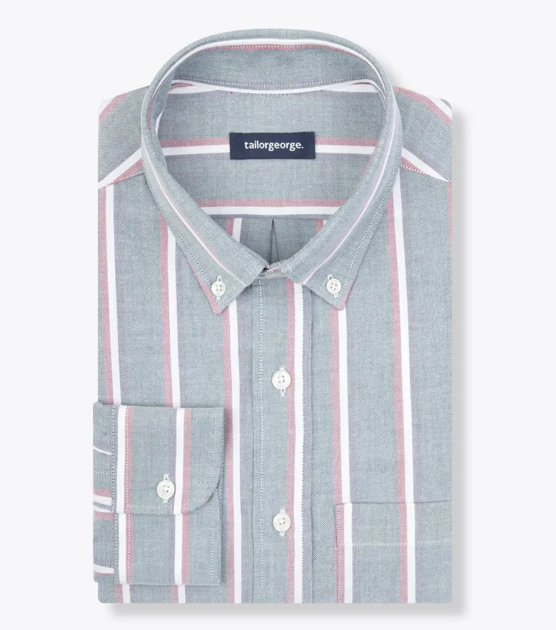 Easy-iron plain white poplin shirt