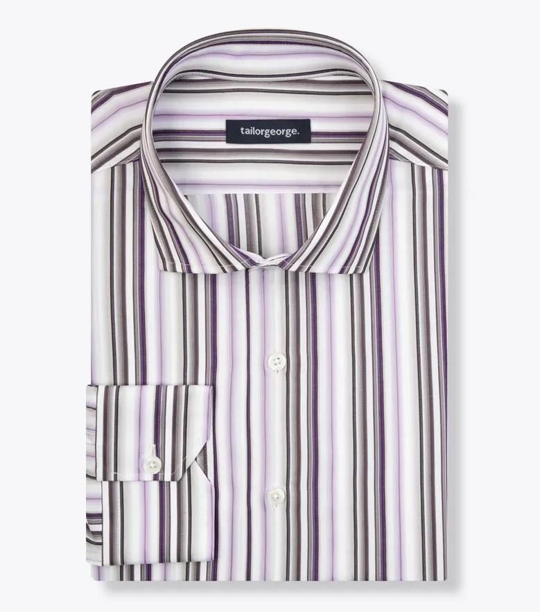 Easy-iron plain white poplin shirt