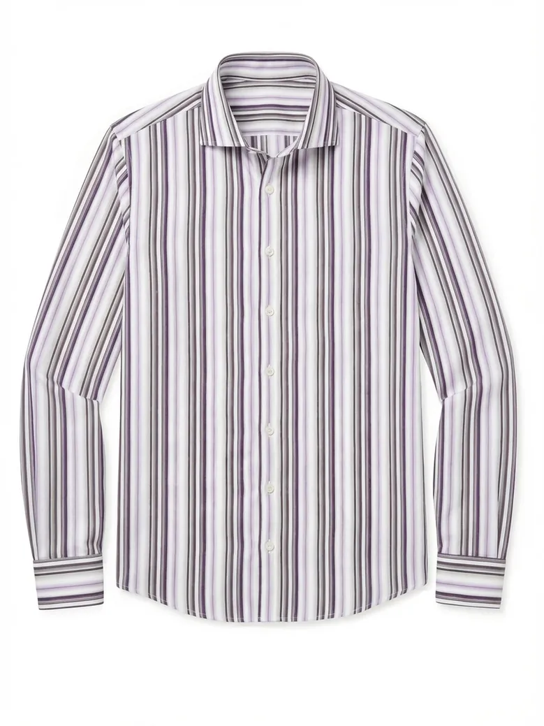 Easy-iron plain white poplin shirt