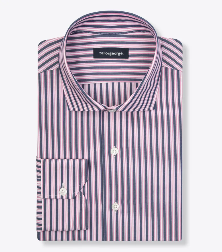 Easy-iron plain white poplin shirt