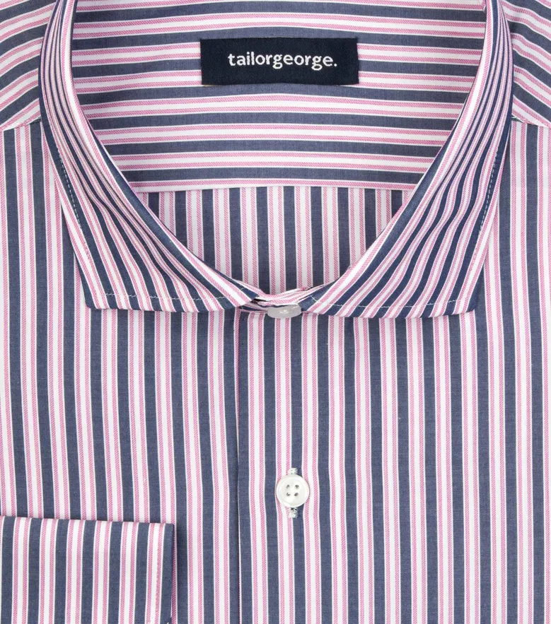 Easy-iron plain white poplin shirt