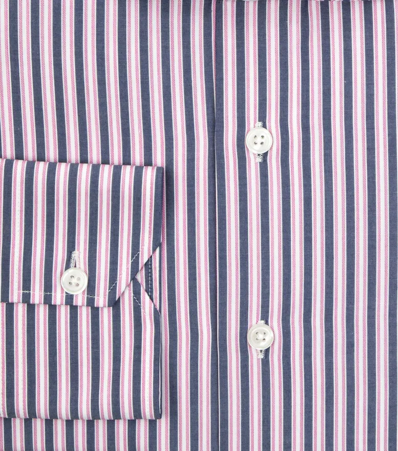Easy-iron plain white poplin shirt