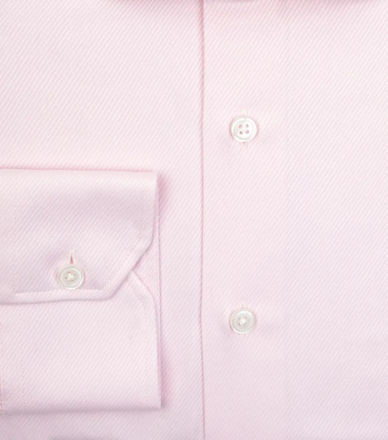 Easy-iron plain white poplin shirt