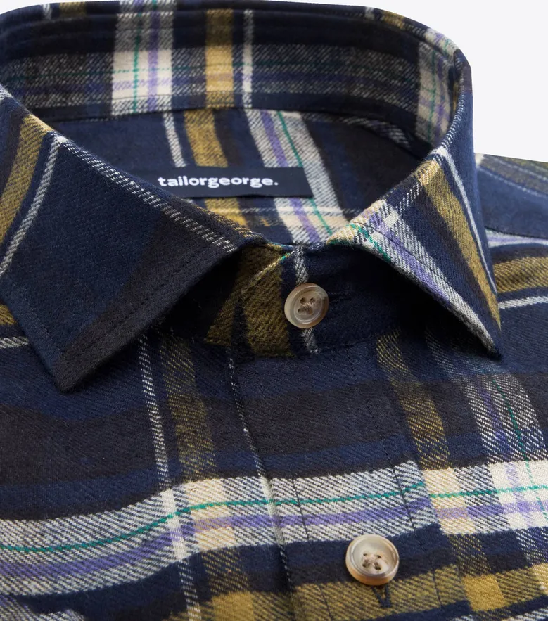 Easy-iron plain white poplin shirt