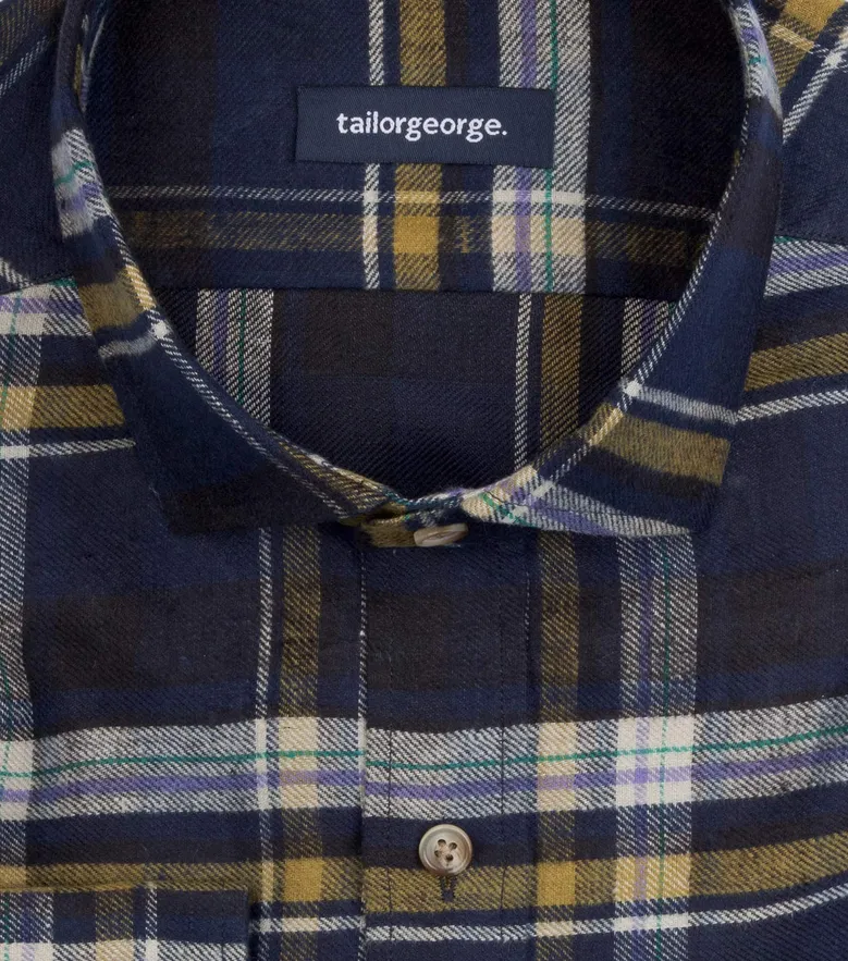 Easy-iron plain white poplin shirt