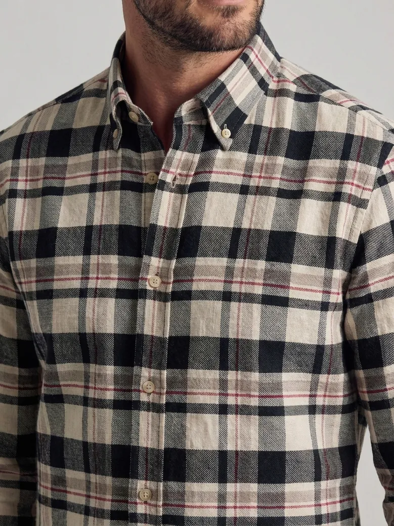 Easy-iron plain white poplin shirt