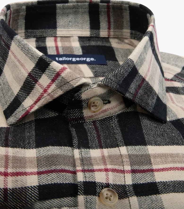 Easy-iron plain white poplin shirt