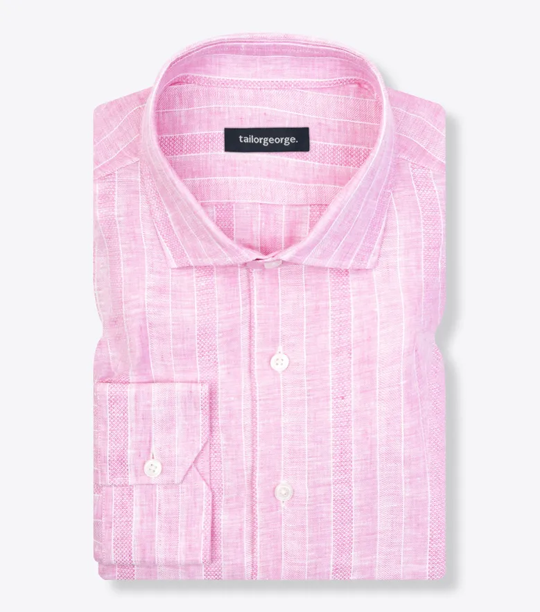 Easy-iron plain white poplin shirt
