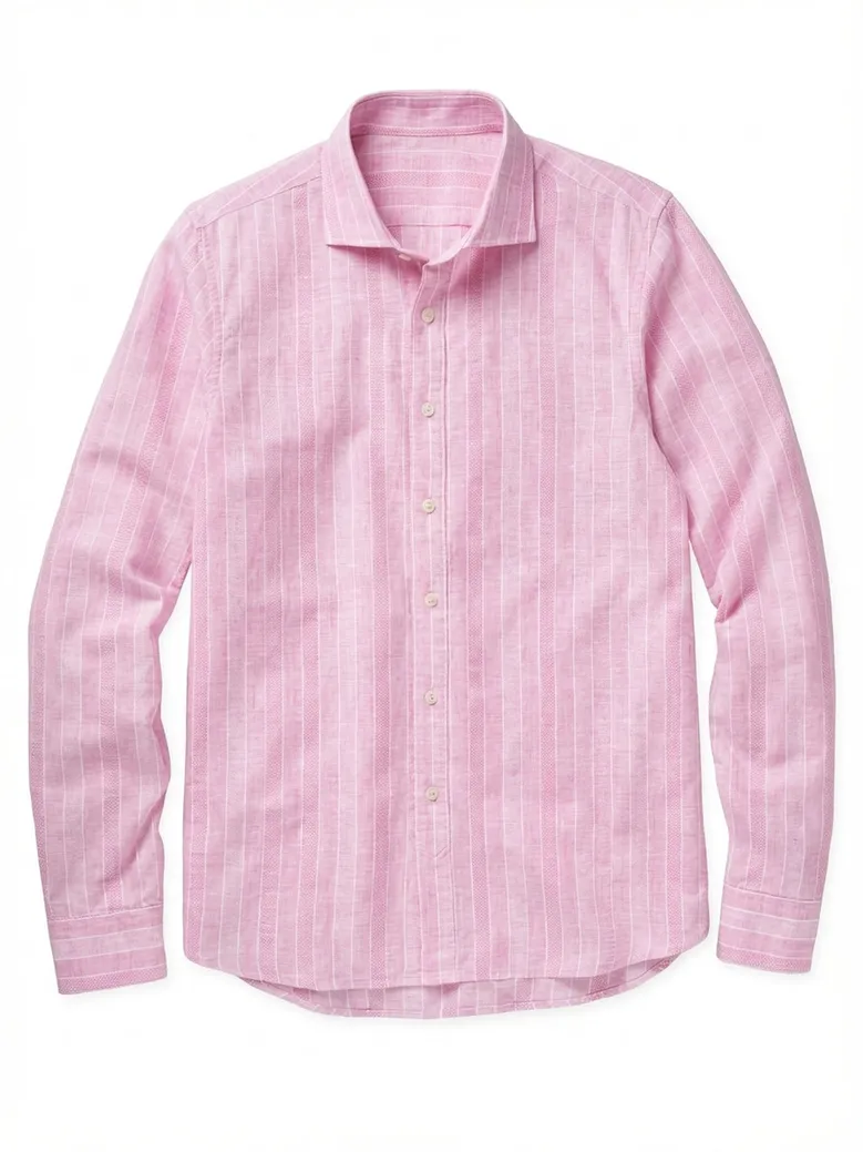 Easy-iron plain white poplin shirt