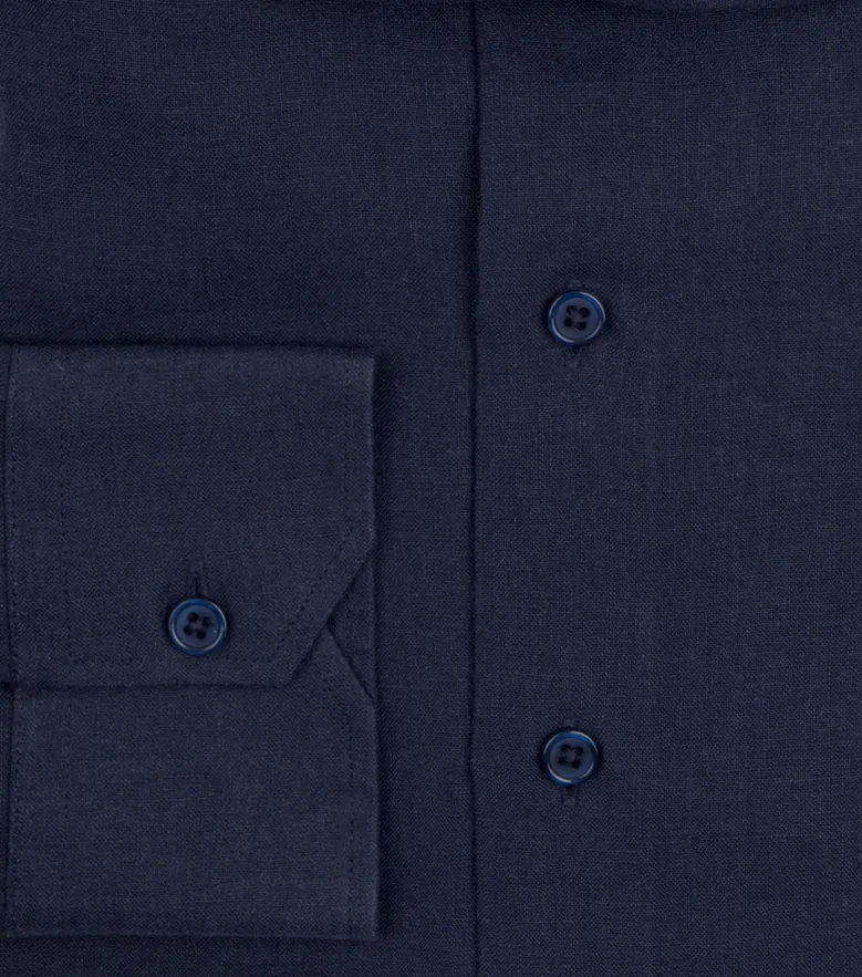 Easy-iron plain white poplin shirt