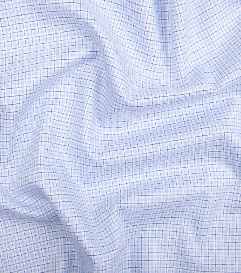 Easy-iron plain white poplin shirt