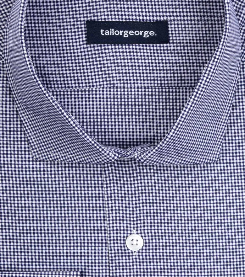 Easy-iron plain white poplin shirt