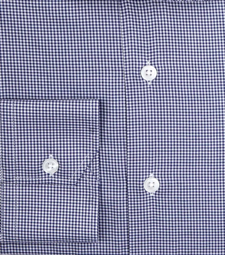 Easy-iron plain white poplin shirt