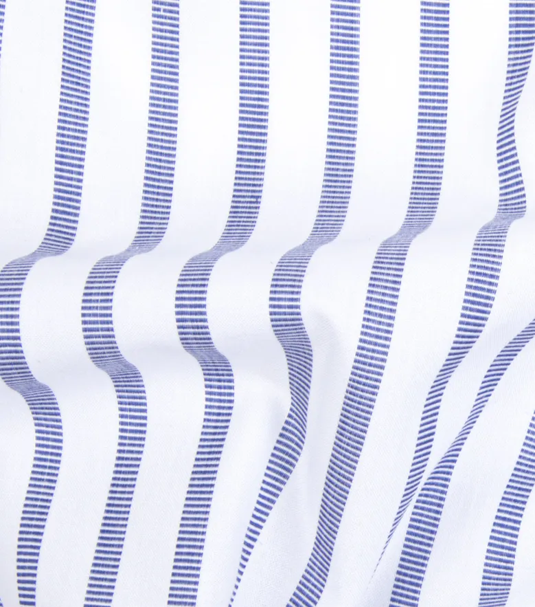 Easy-iron plain white poplin shirt