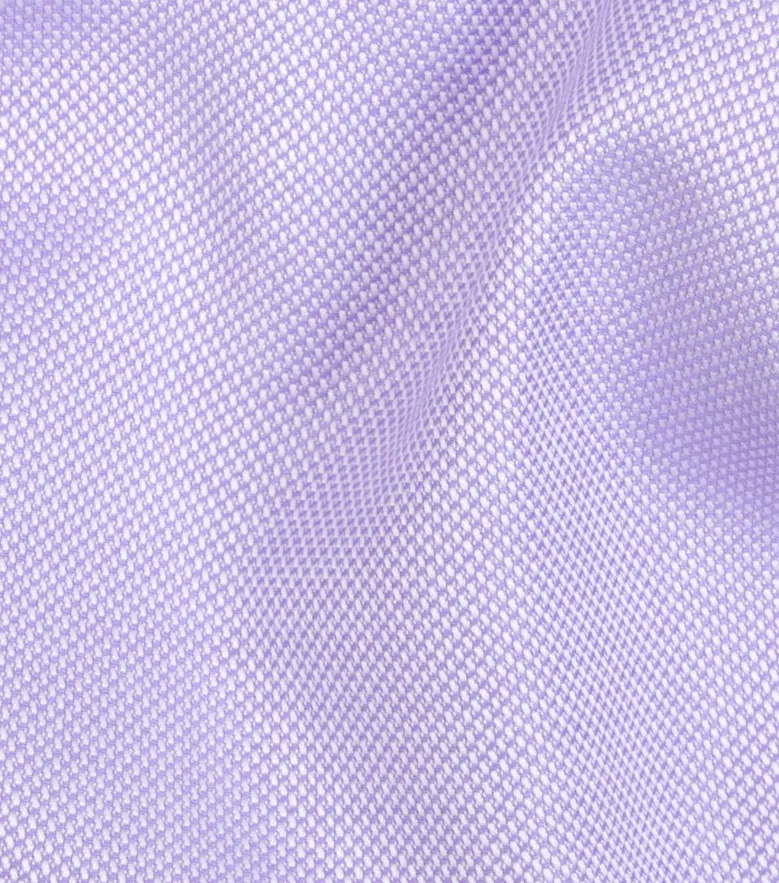 Easy-iron plain white poplin shirt