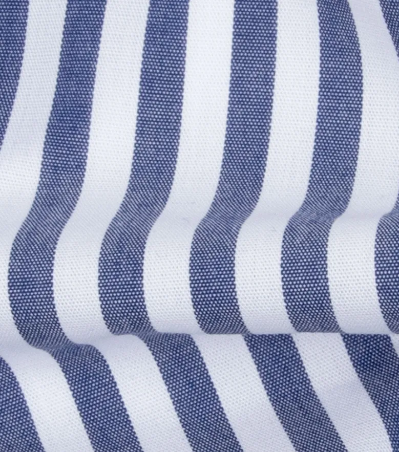 Easy-iron plain white poplin shirt