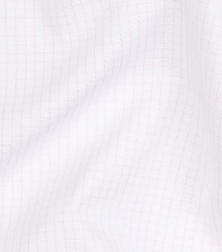 Easy-iron plain white poplin shirt