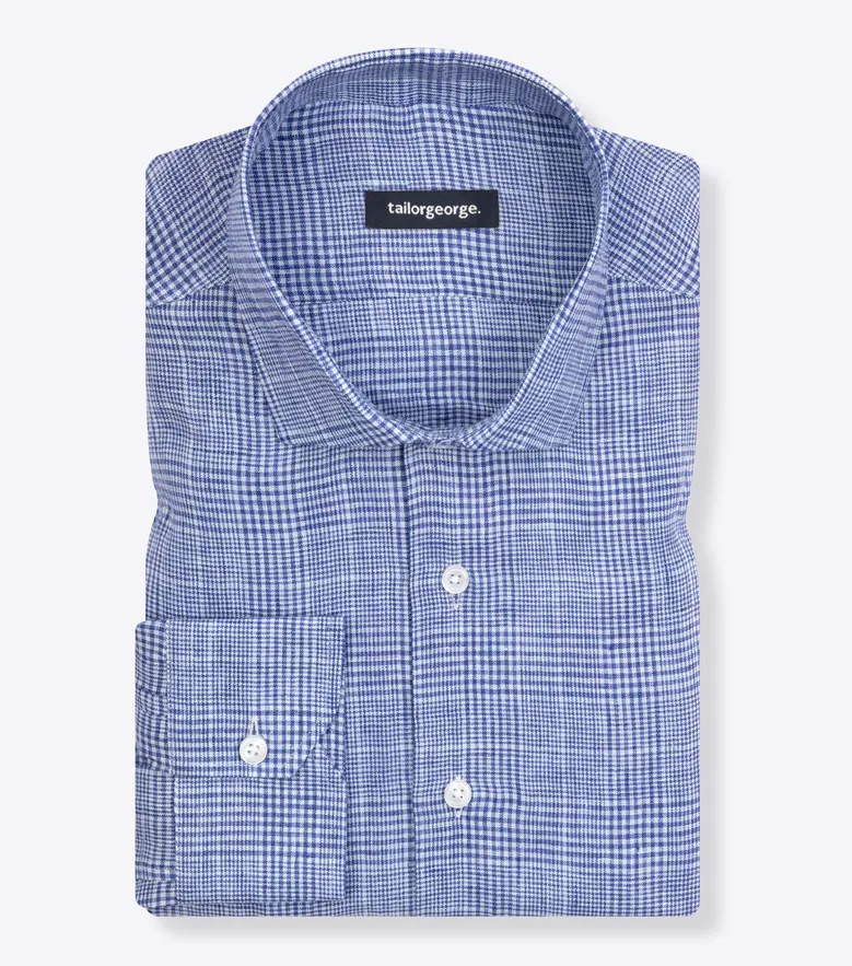 Easy-iron plain white poplin shirt