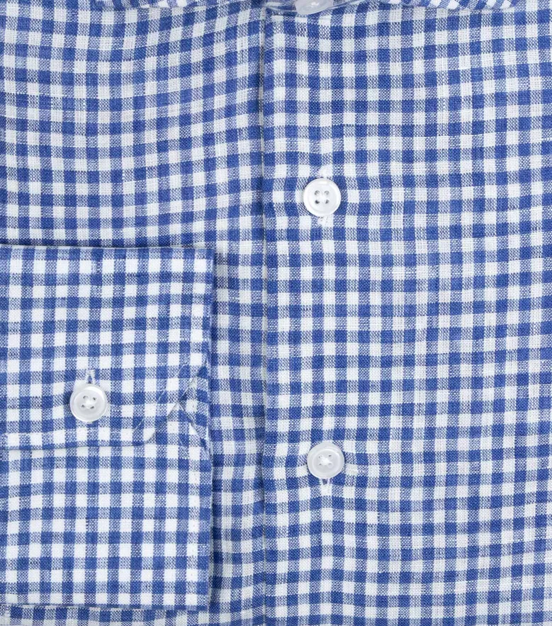 Easy-iron plain white poplin shirt
