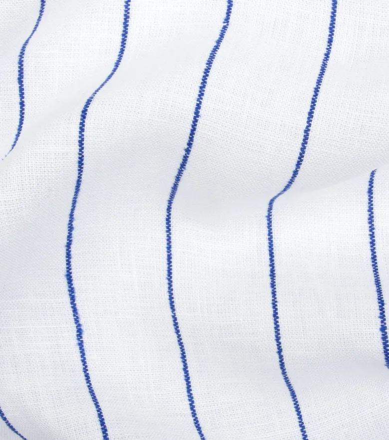 Easy-iron plain white poplin shirt