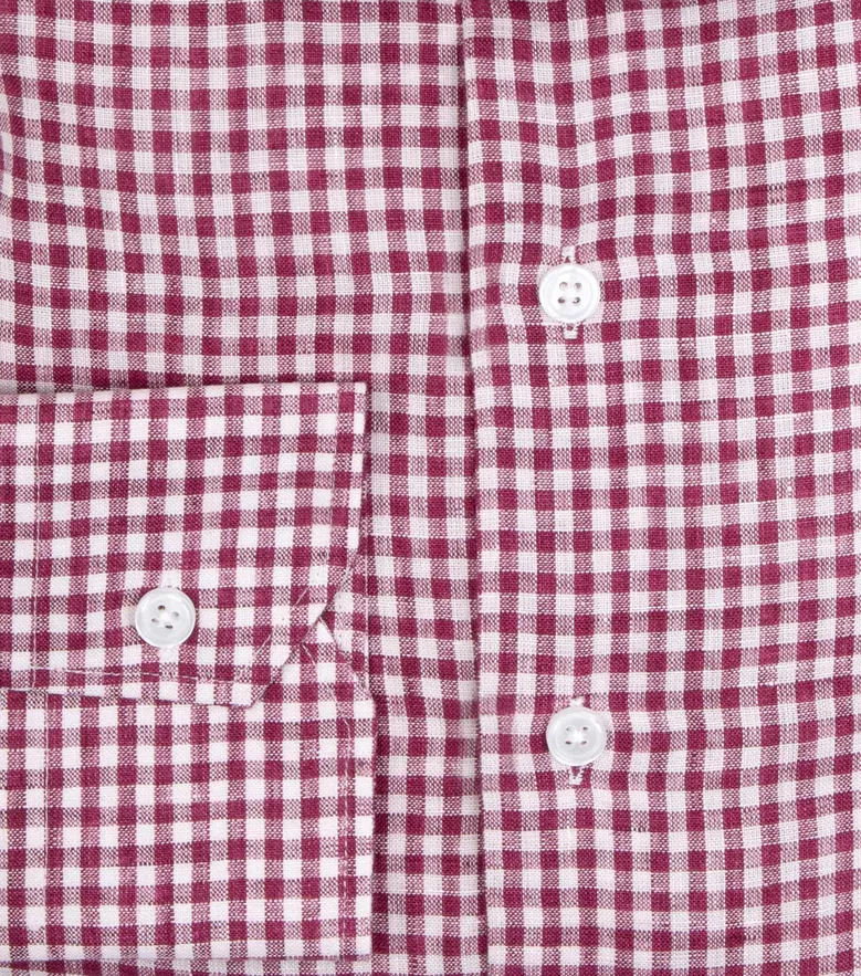 Easy-iron plain white poplin shirt