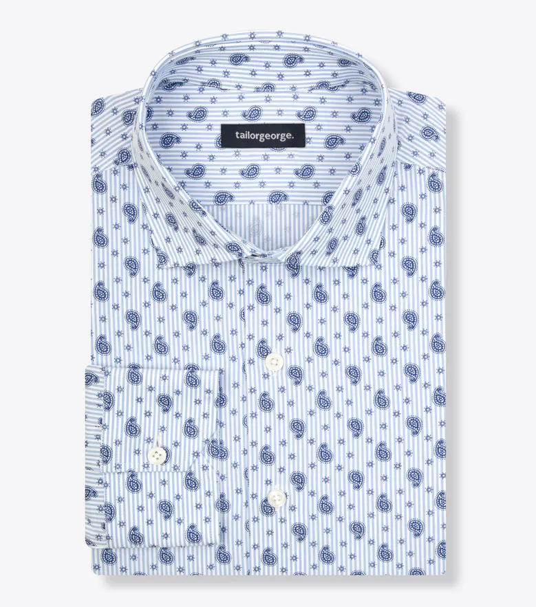 Easy-iron plain white poplin shirt