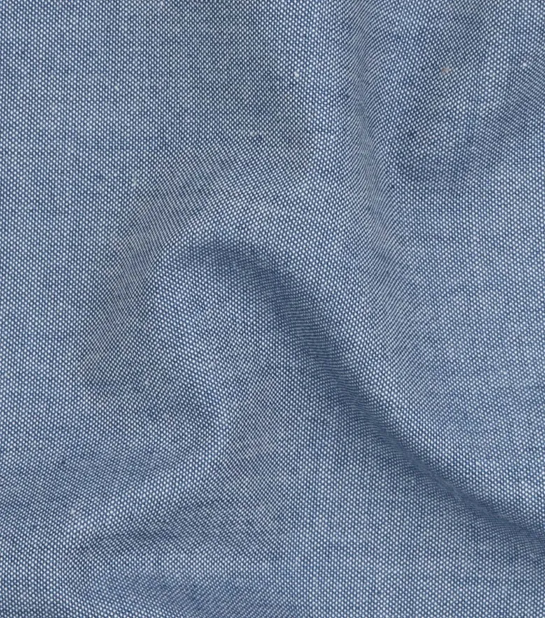 Easy-iron plain white poplin shirt