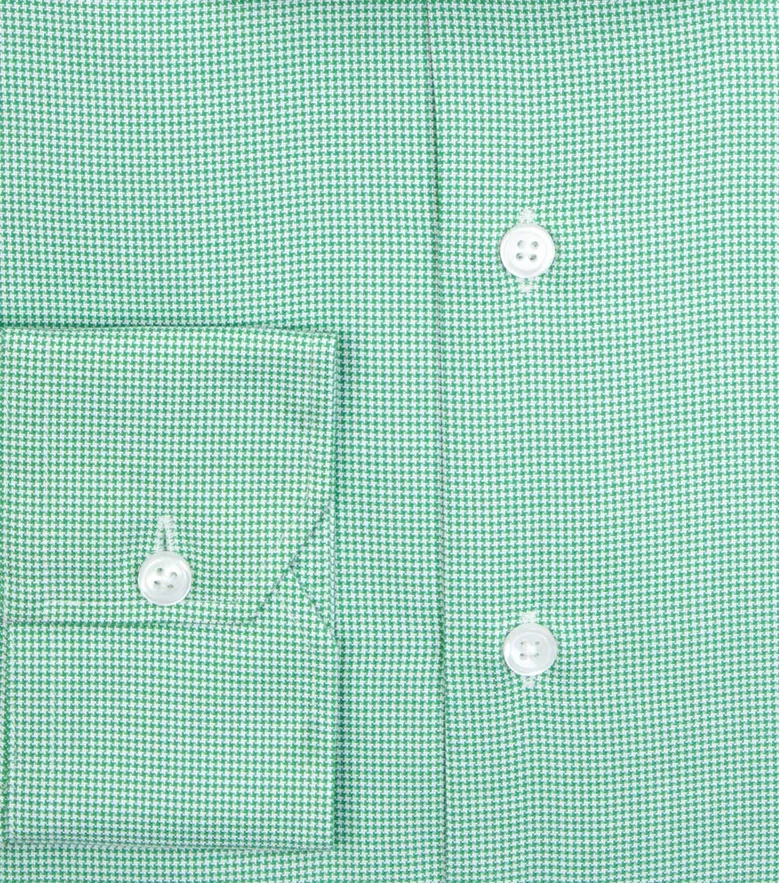 Easy-iron plain white poplin shirt