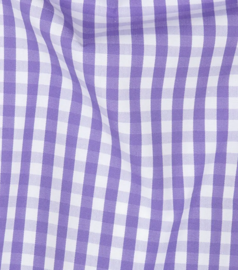 Easy-iron plain white poplin shirt