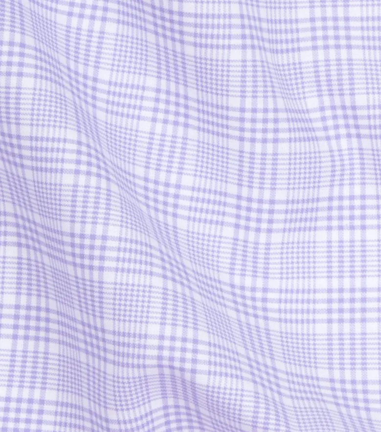 Easy-iron plain white poplin shirt