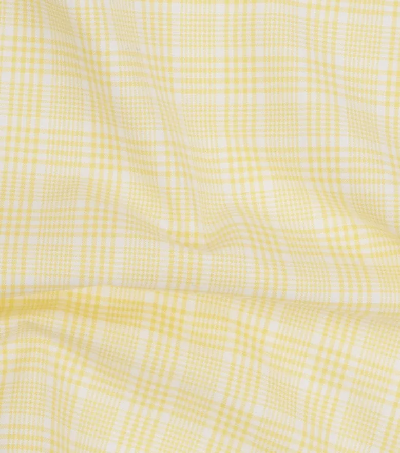 Easy-iron plain white poplin shirt