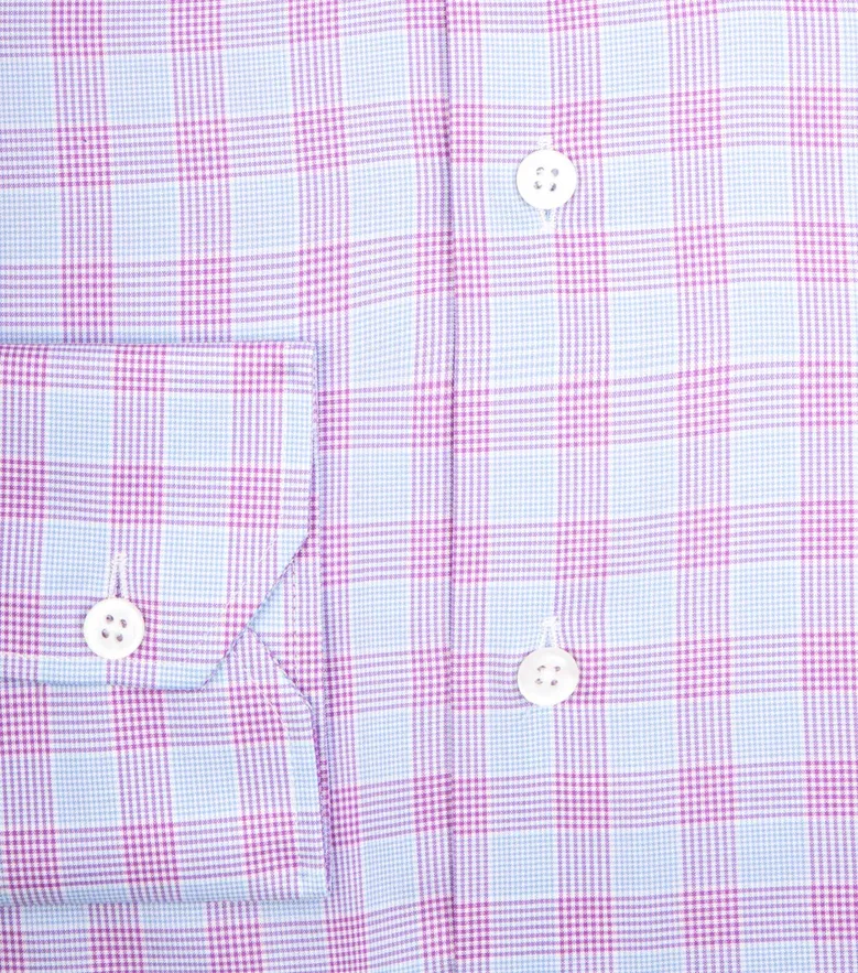 Easy-iron plain white poplin shirt